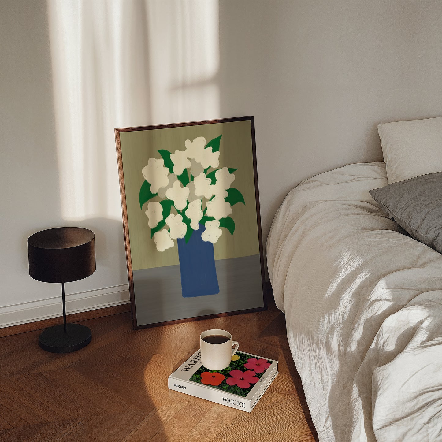 White Flowers in Vase