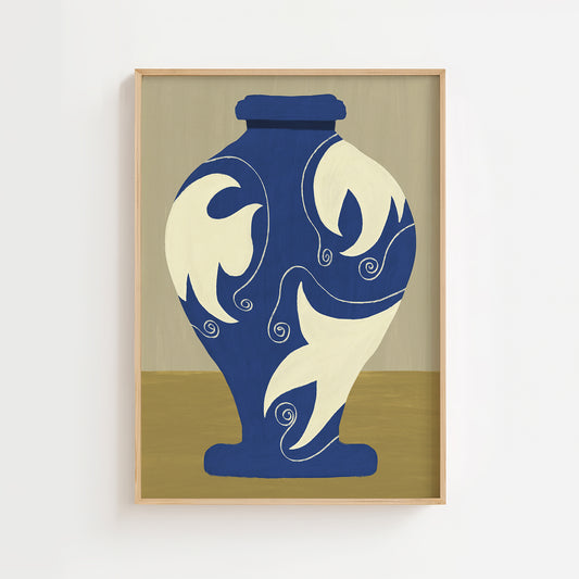 Vase in Cobalt